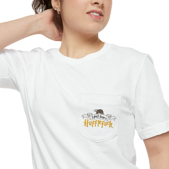 I Don't Give a Hufflefuck Unisex Pocket T-shirt - Fandom-Made