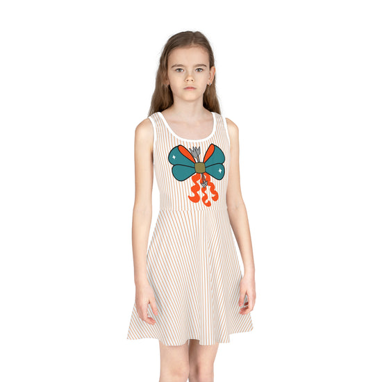 Merida Bow Girls' Sleeveless Sundress - Fandom-Made