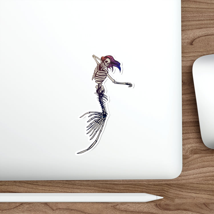Mermaid Skeleton Die-Cut Stickers - Fandom-Made