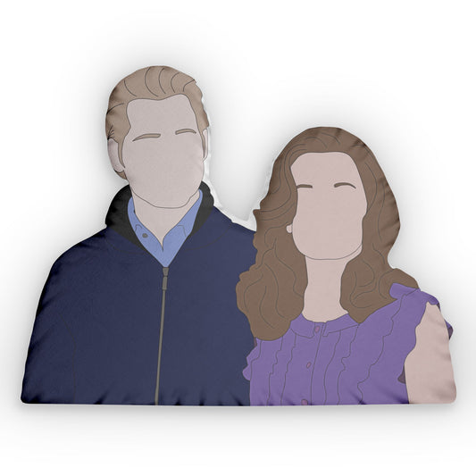 Doctor Cullen and Esme-Shaped Pillow