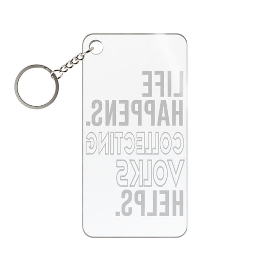 Life Happens Volks Helps Keychain Charm