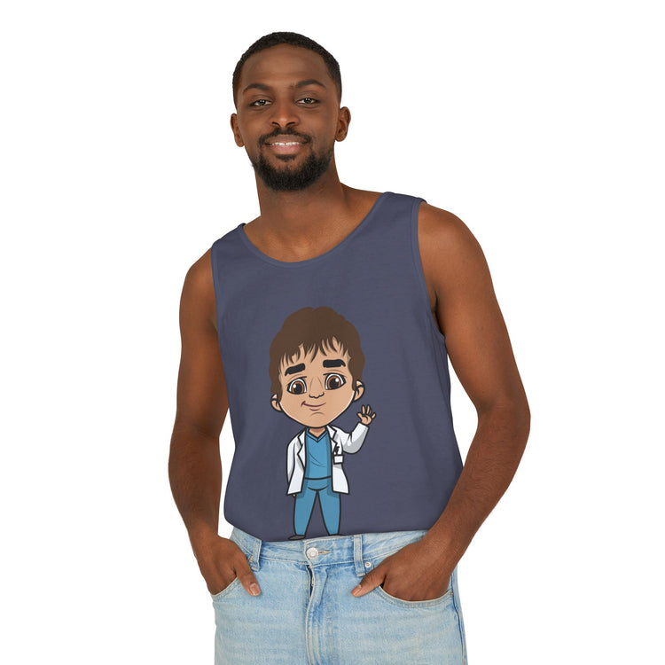 George O'Malley Unisex Garment-Dyed Tank Top - Fandom-Made