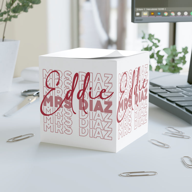 Mrs. Eddie Diaz Note Cube - Fandom-Made