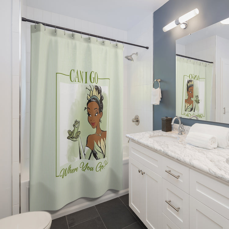 Can I Go Where You Go Shower Curtain - Fandom-Made