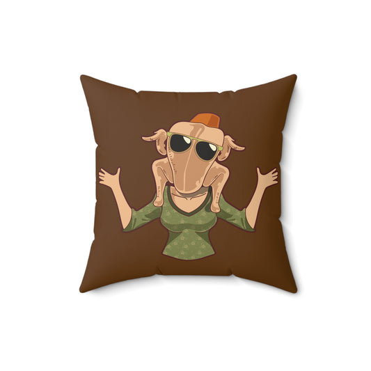 The One Where's It's Thanksgiving Faux Suede Pillow