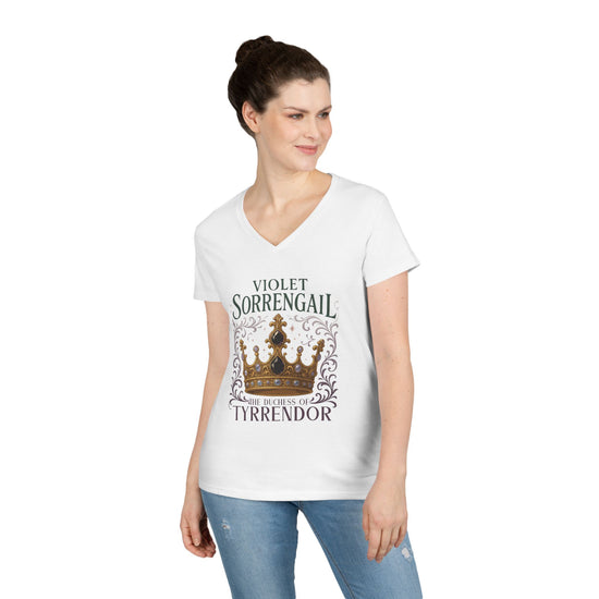 Violet Sorrengail V-Neck Tee - Fandom-Made