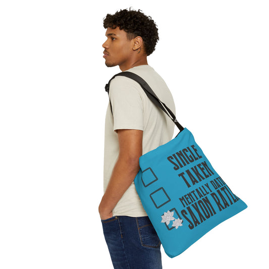 Mentally Dating Saxon Ratliff Adjustable Tote Bag - Fandom-Made