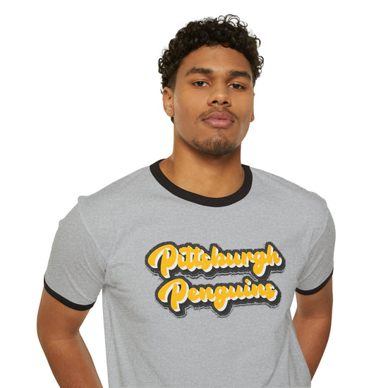 Pittsburgh Penguins Ringer T-Shirt - Fandom-Made