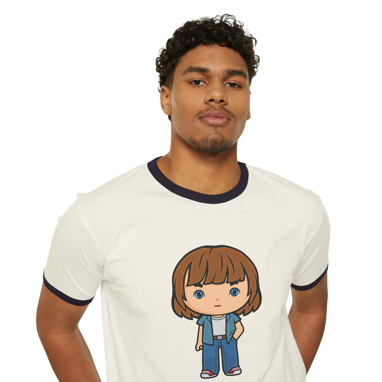 Jonathan Byers Unisex Cotton Ringer T-Shirt - Fandom-Made