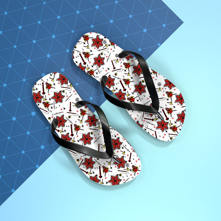 Stranger Things All-Over Print Flip Flops - Fandom-Made