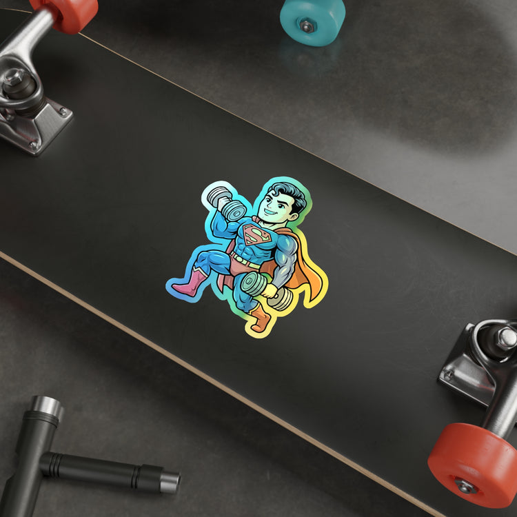 Workout Supes Holographic Sticker