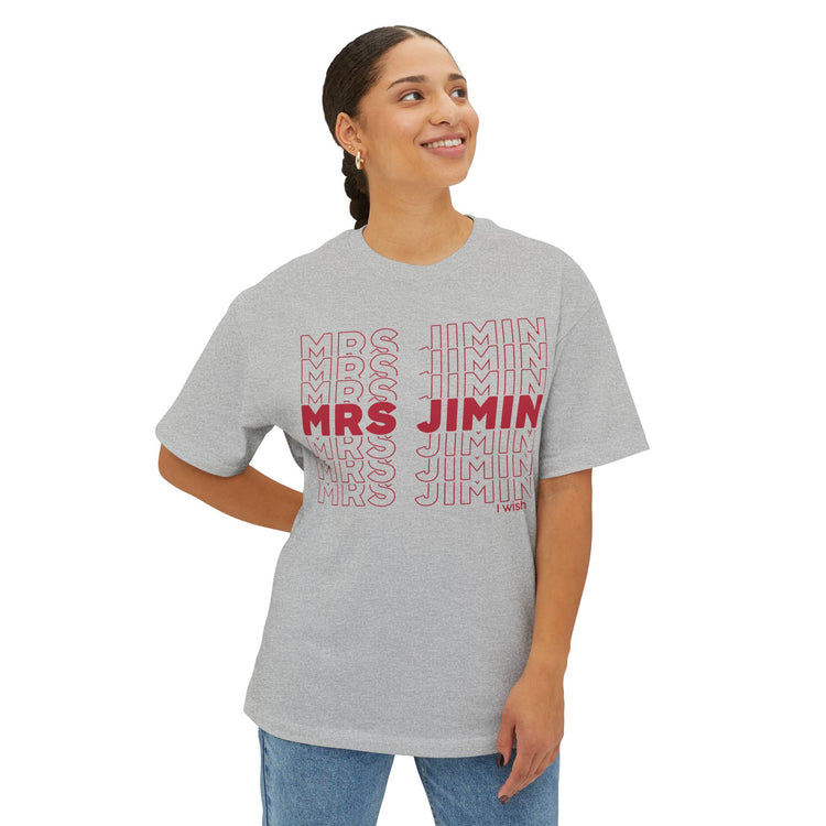 Mrs. Jimin Unisex Oversized Boxy Tee
