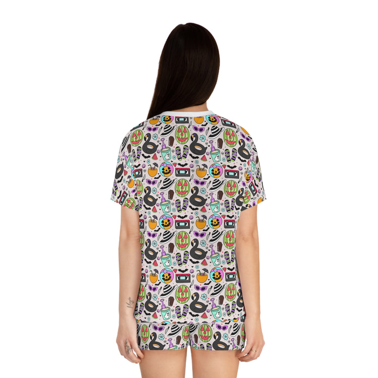 Summerween Vibes Women's Short Pajama Set