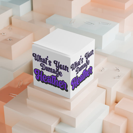What's Your Damage Note Cube - Fandom-Made