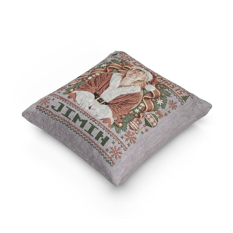 Jimin Christmas Woven Pillow - Fandom-Made