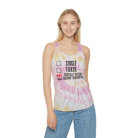 Mentally Dating Daemon Targaryen Racerback Tank Top - Fandom-Made
