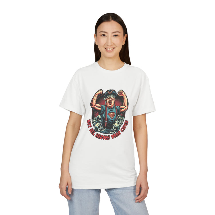 Not All Heroes Wear Capes Sueded T-Shirt - Fandom-Made
