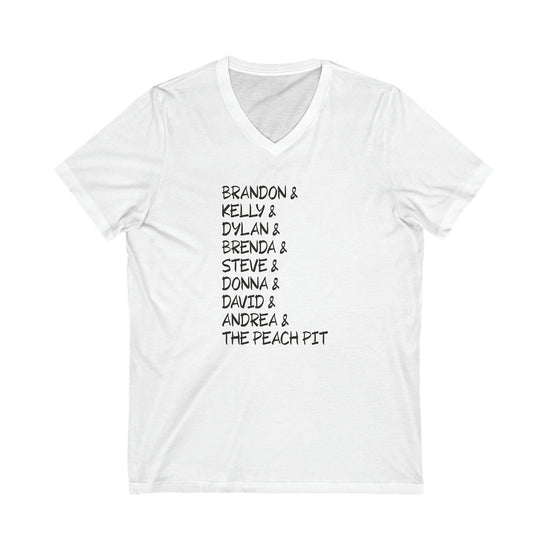 90210 Characters V-Neck Tee - Fandom-Made