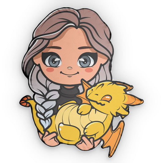 Violet And Andarna-Shaped Pillow - Fandom-Made