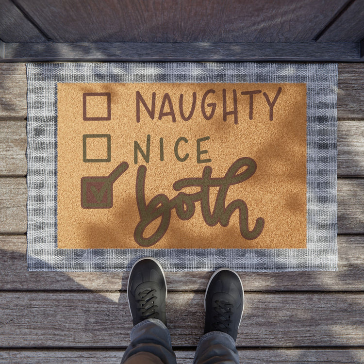 Naughty Nice Doormat