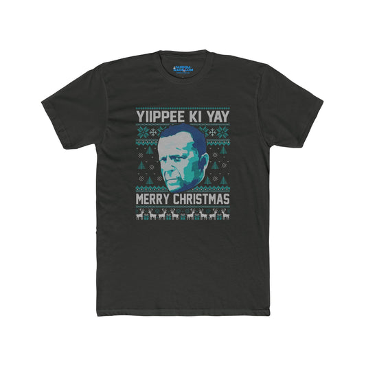 Yiipee Ki Yay Ugly Christmas Men’s Fitted T-Shirt