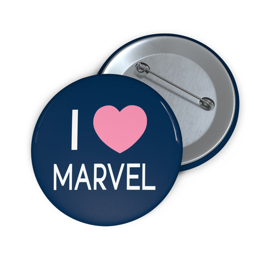 I Love Marvel Pin - Fandom-Made