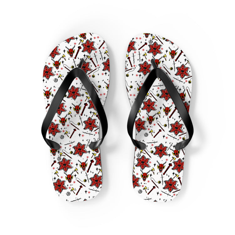 Stranger Things All-Over Print Flip Flops - Fandom-Made