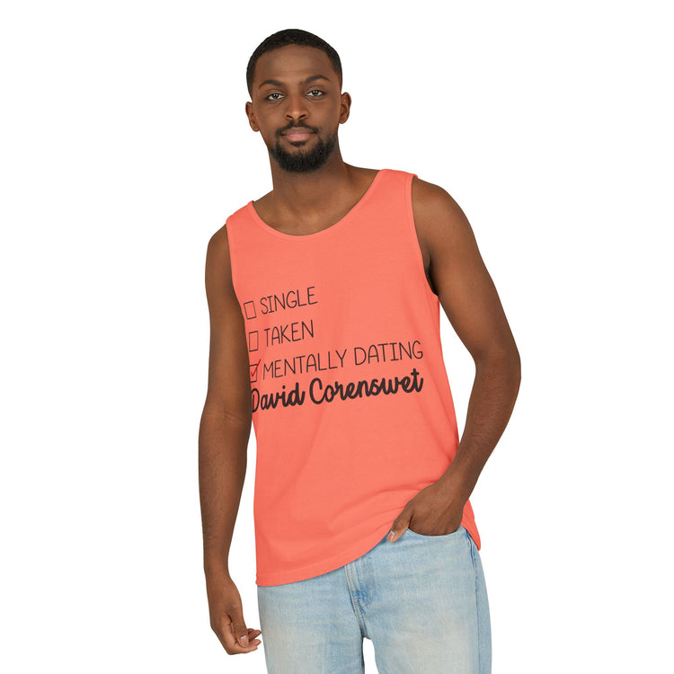 Mentally Dating David Corenswet Unisex Tank Top - Fandom-Made