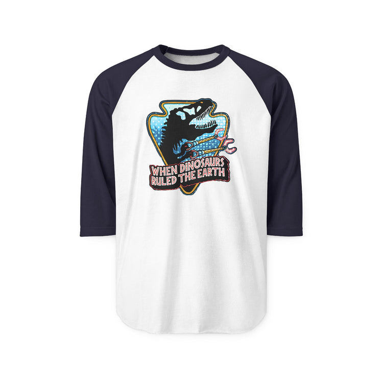 When Dinos Ruled 3/4 Raglan Shirt
