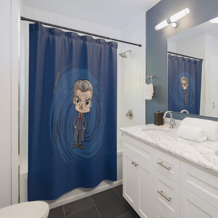 Timey Wimey Twelfth Doctor Shower Curtains - Fandom-Made