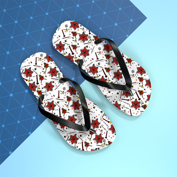 Stranger Things All-Over Print Flip Flops - Fandom-Made