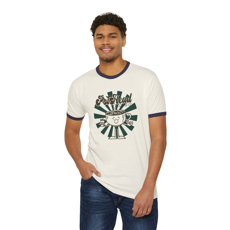 Pothead Coffee Co Ringer T-Shirt - Fandom-Made