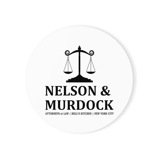 Nelson & Murdock Cork Back Coaster - Fandom-Made