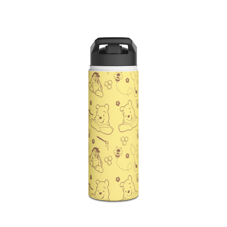 Winnie All-Over Print Stainless Steel Water Bottle - Fandom-Made