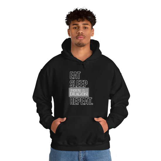 Eat Sleep House of the Dragon Unisex Hoodie - Fandom-Made