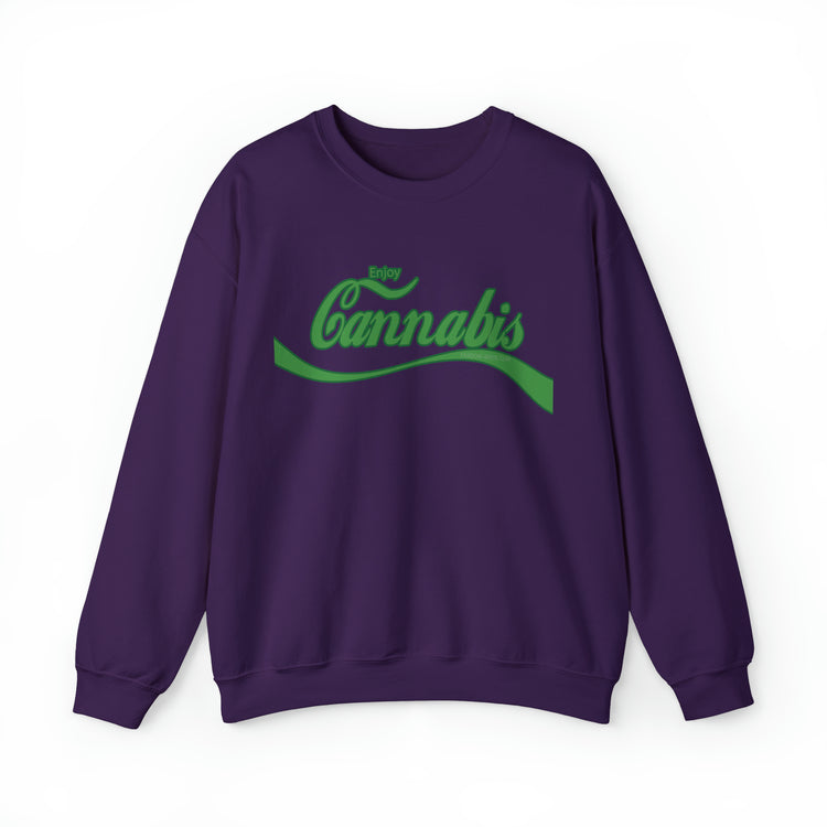 Enjoy Cannabis Crewneck Sweatshirt - Fandom-Made