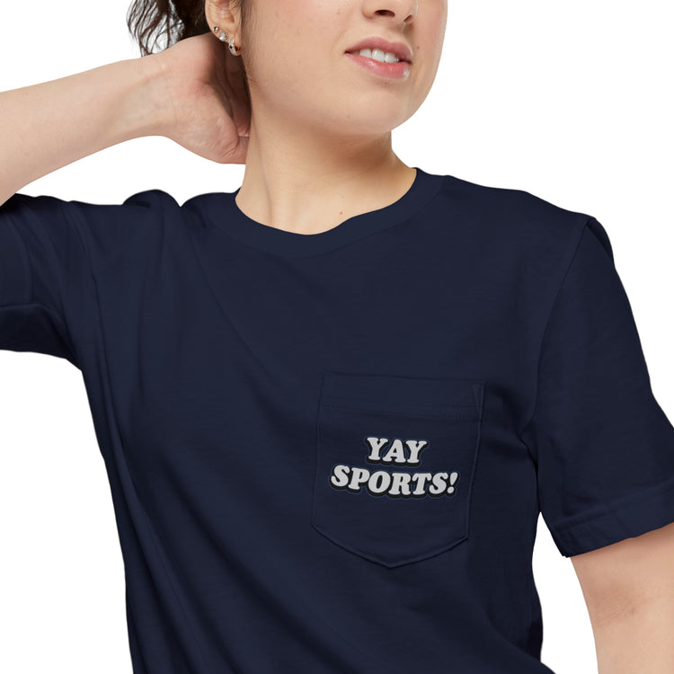 Yay Sports Pocket T-Shirt - Fandom-Made