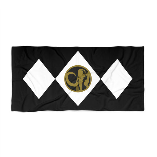 Black Power Ranger Beach Towel - Fandom-Made