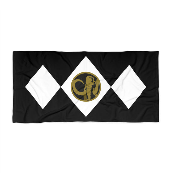 Black Power Ranger Beach Towel - Fandom-Made