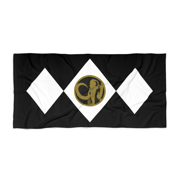 Black Power Ranger Beach Towel - Fandom-Made