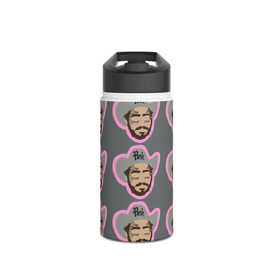 Cowboy Malone All-Over Print Stainless Steel Water Bottle - Fandom-Made