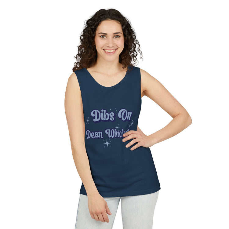 Dibs On Dean Winchester Unisex Tank Top - Fandom-Made
