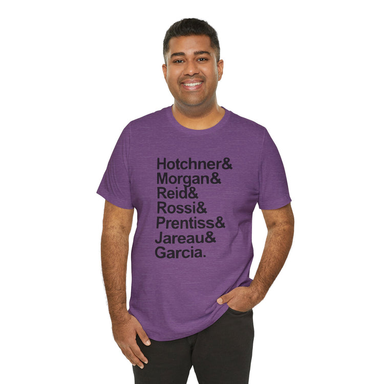 Criminal Minds Names Unisex T-Shirt - Fandom-Made