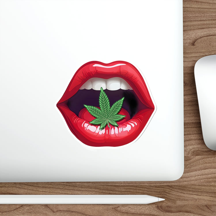 Weed My Lips Die-Cut Sticker