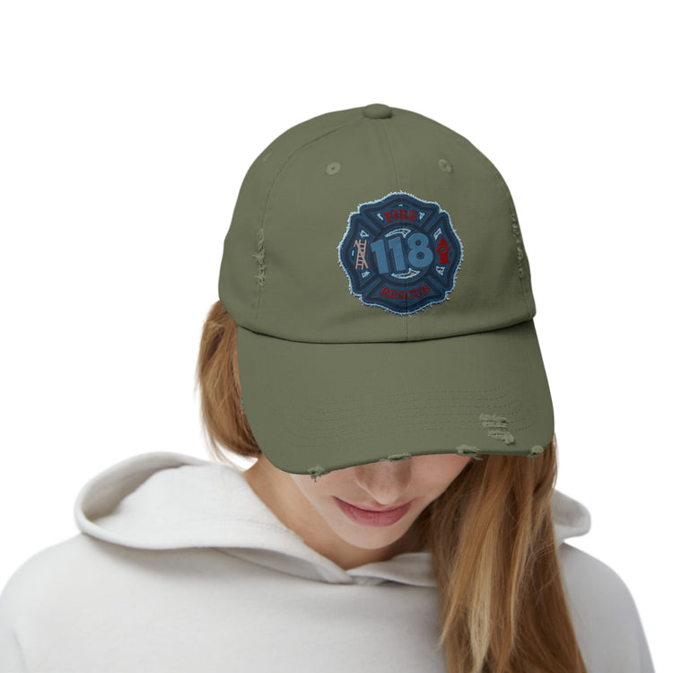 118 Squad Distressed Cap - Fandom-Made