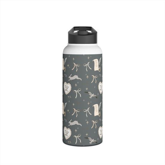 Tortured Poet All-Over Print Stainless Steel Water Bottle - Fandom-Made