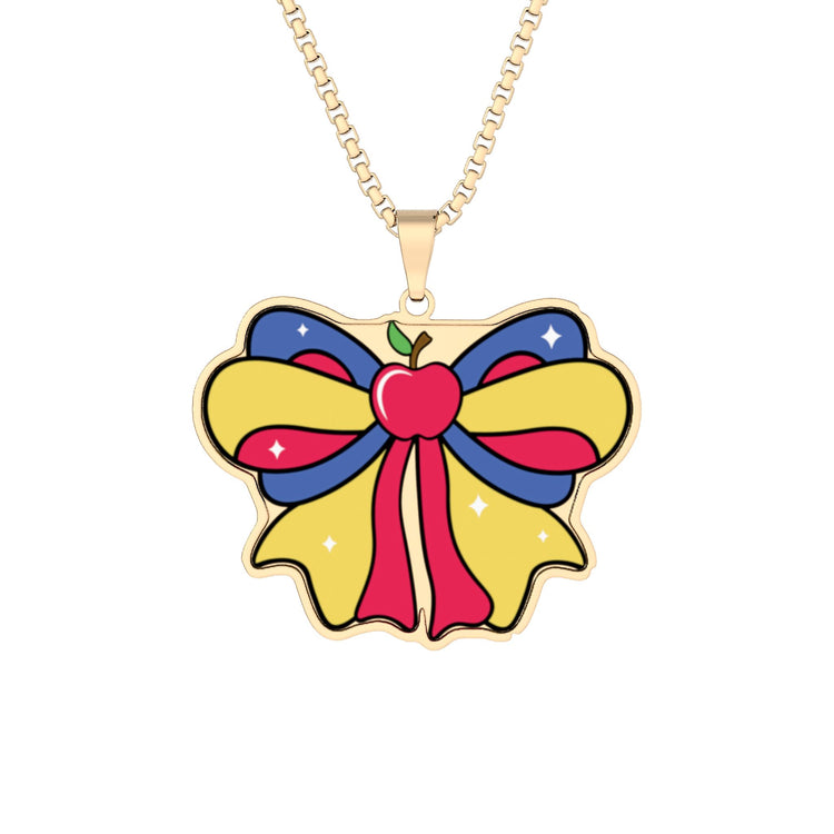 Snow White Bow Pendant