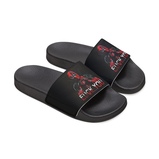 Deadpool Fuck Love Women's Slides - Fandom-Made