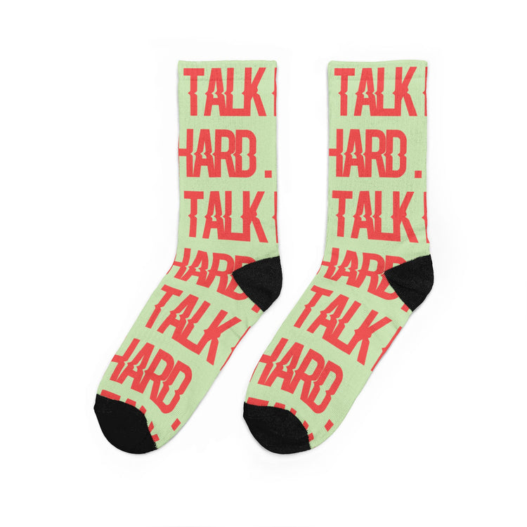 Talk Hard Padded Crew Socks