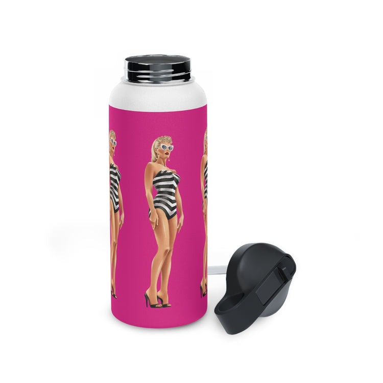 12oz Stainless Steel Barbie Bottle For Kids